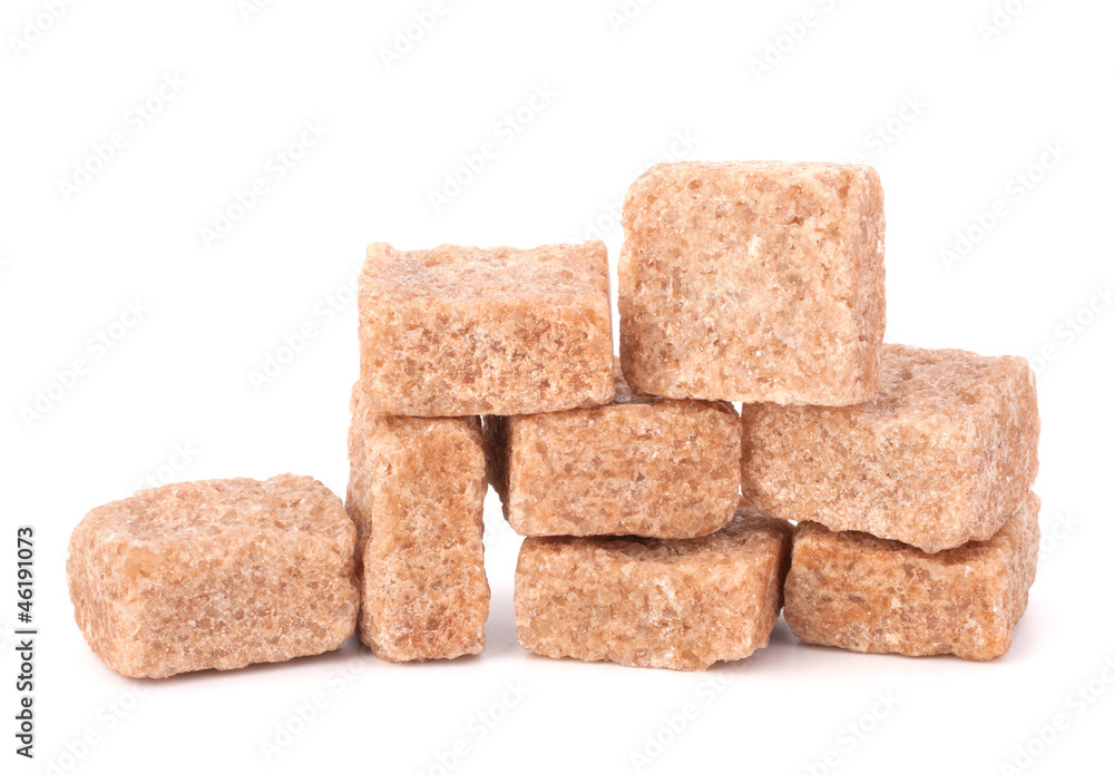 Lump brown cane sugar cubes Lump brown cane sugar cubes