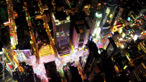 Aerial view Times Square, Broadway, New York, USA
