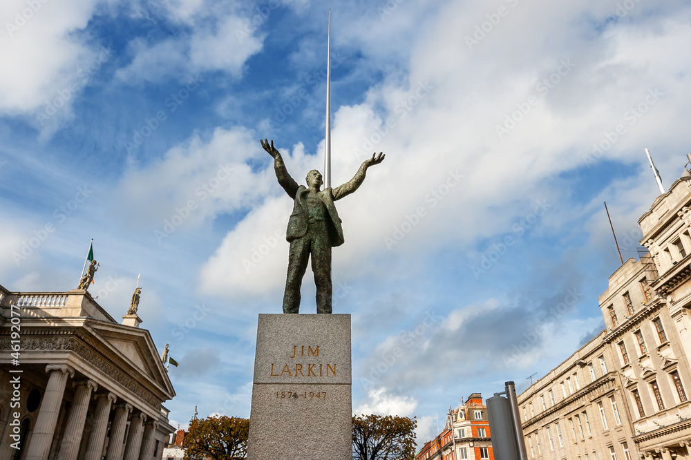 Statue of Jim Larkin. Dublin, Ireland
