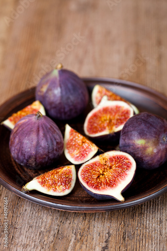 fresh figs in a plate