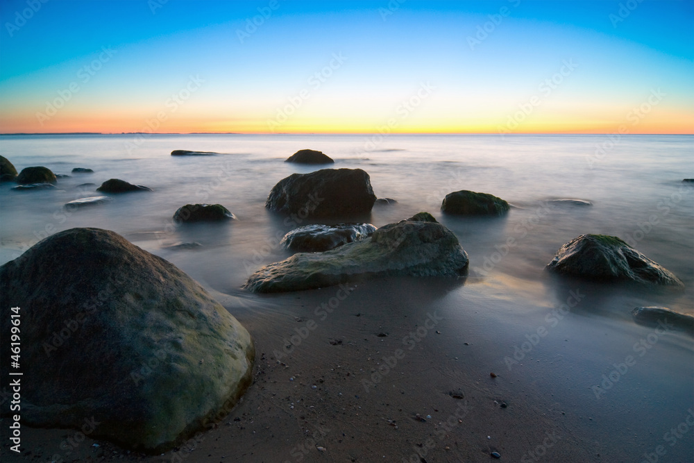 sunset on the beach