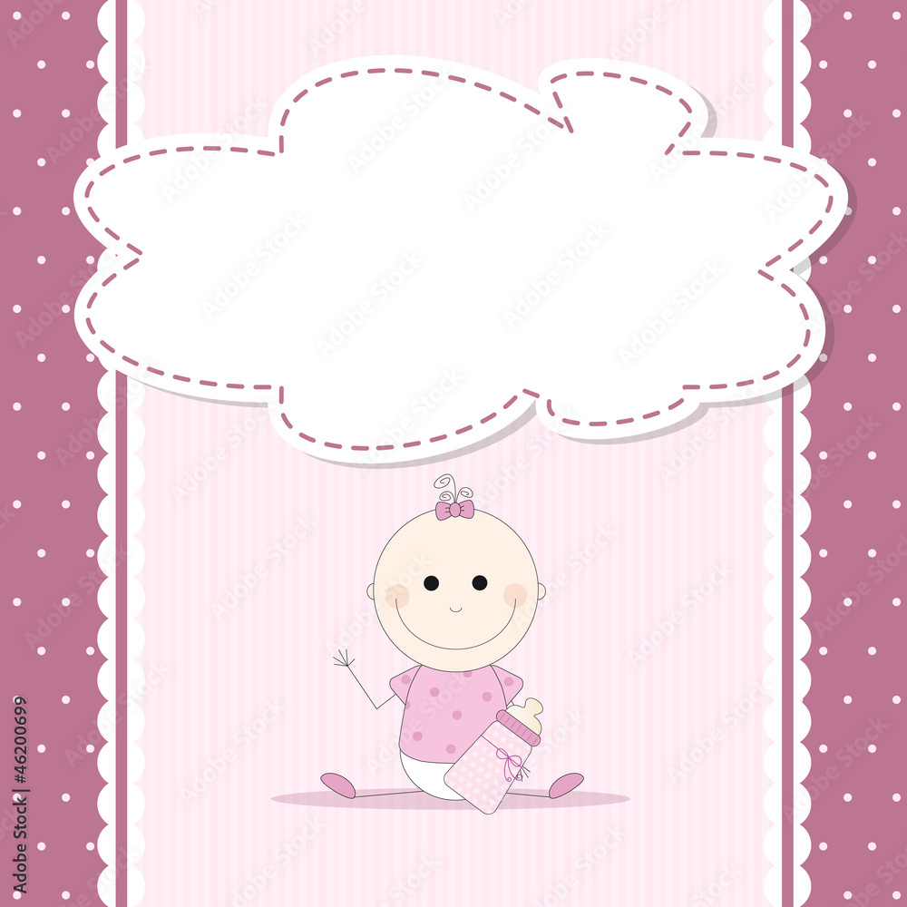baby shower - girl - place your text baby shower - girl - place your text