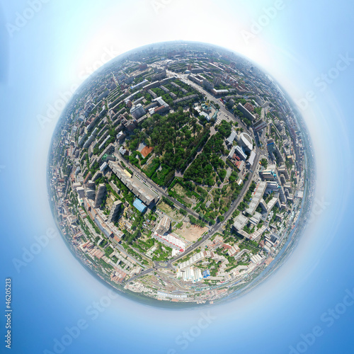 Aerial city view