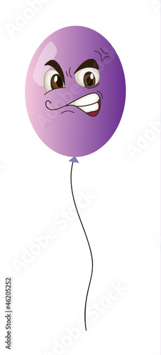 a purple balloon
