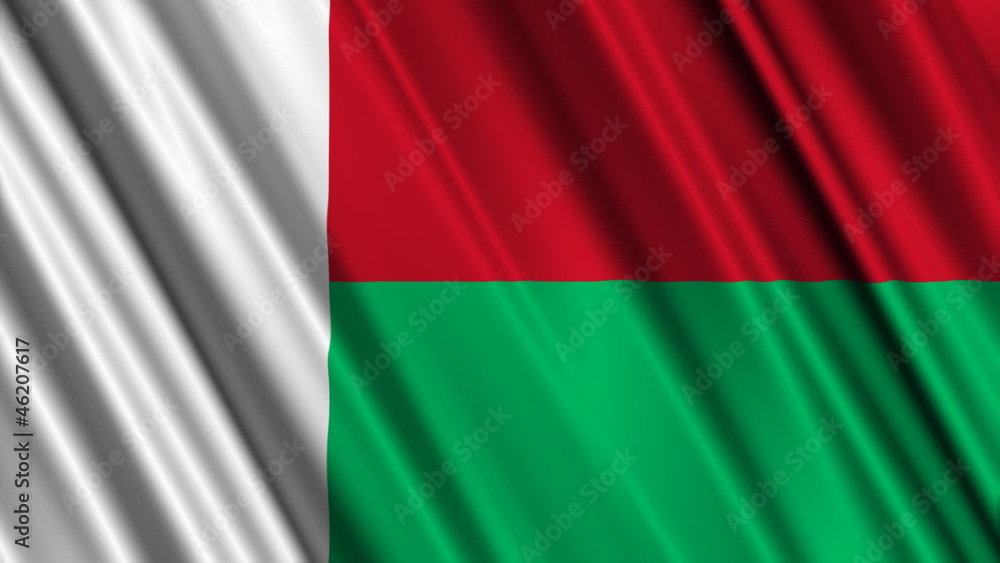 Madagascar Flag looping animation Madagascar Flag looping animation