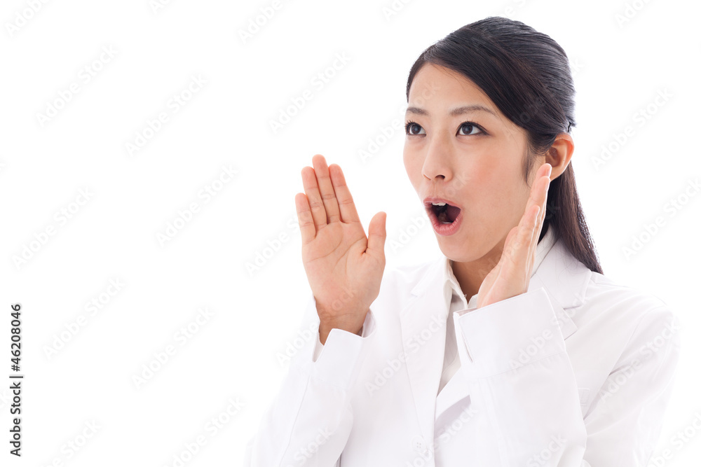 a young asian doctor on white background a young asian doctor on white background