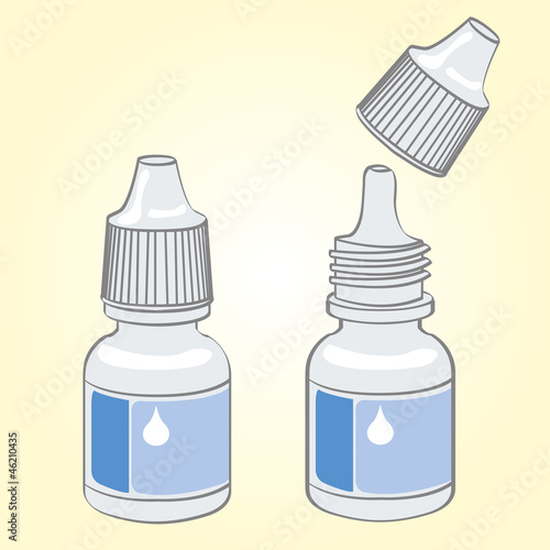 Eye drops vector