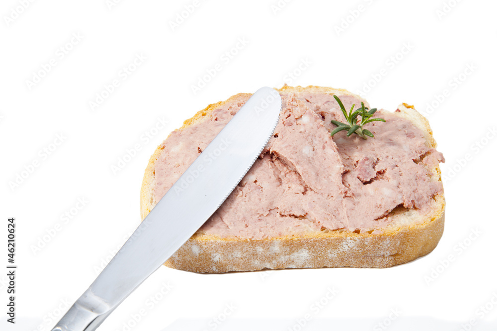 Bread with foie gras
