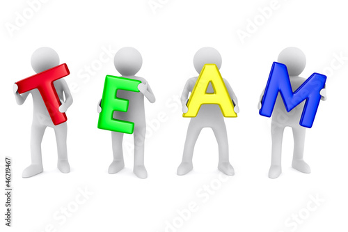 Conceptual image of teamwor...
