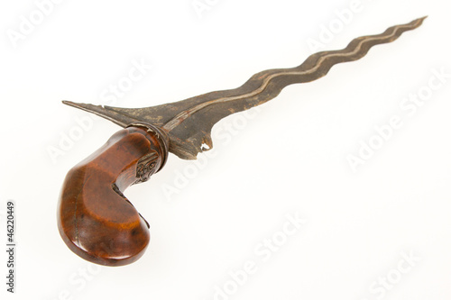 Bilde på lerret Antique typical Indonesian kris knife