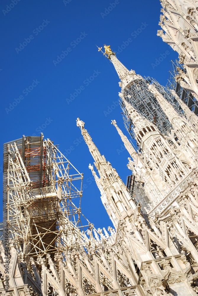 Fototapeta premium Cathedral of Milan, restoration works
