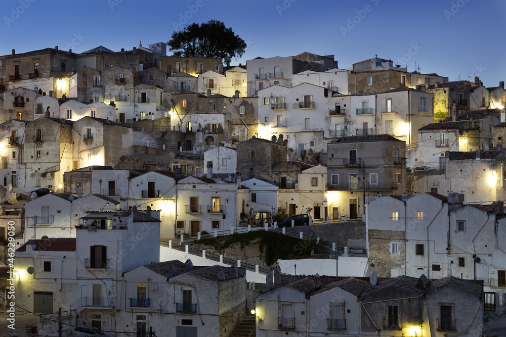 Traditional houses of Monte St. Angelo (Gargano,Italy)