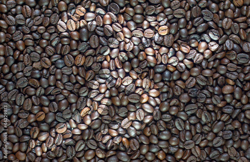 Sport running icon on coffee texture and background Sport running icon on coffee texture and background
