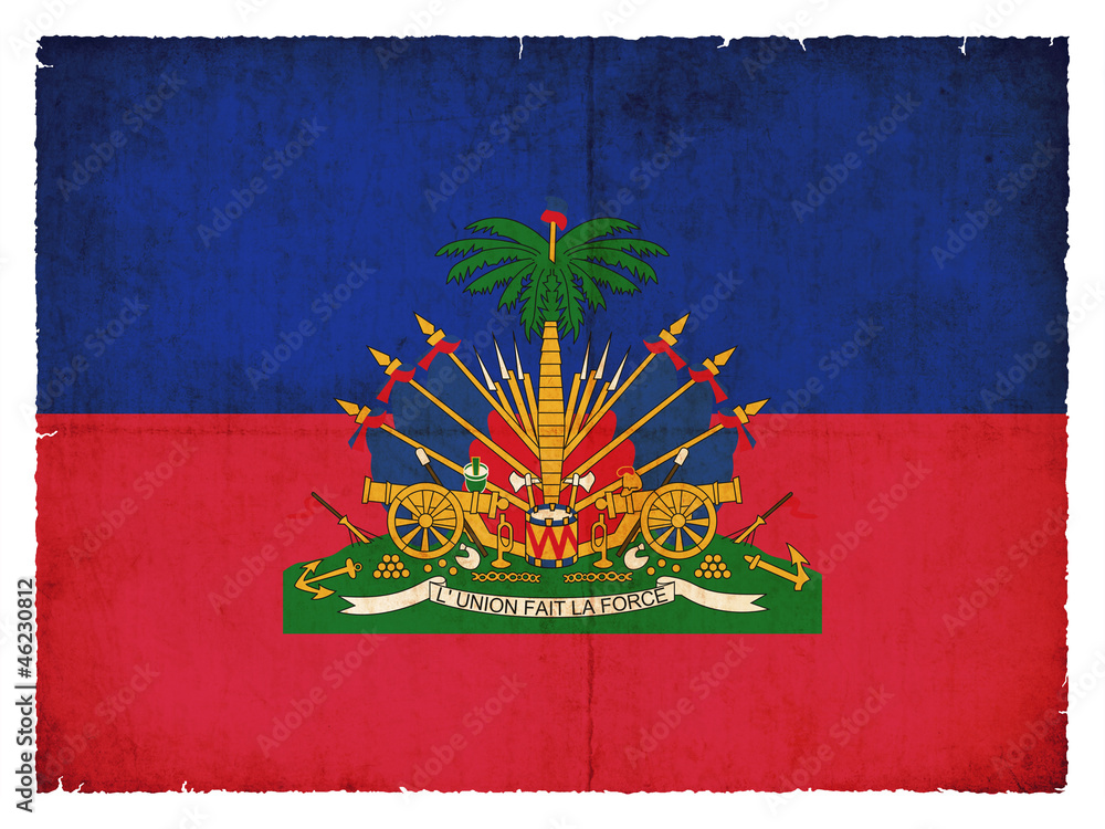 Grunge-Flagge Haiti