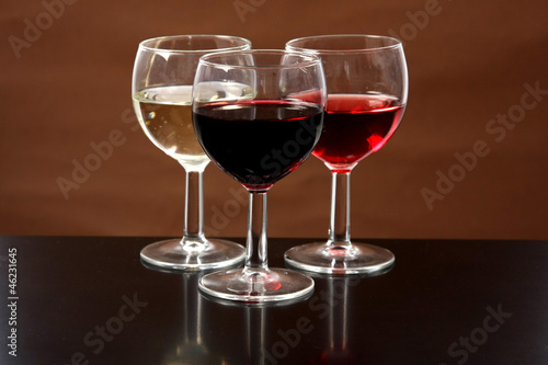 Red, rose and white wine, drink photo © jpcasais