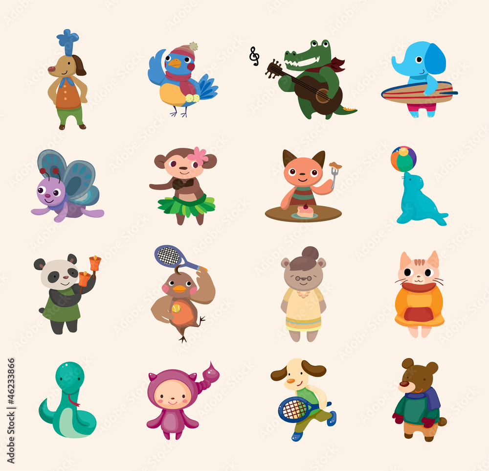 Obraz premium cute animal icon
