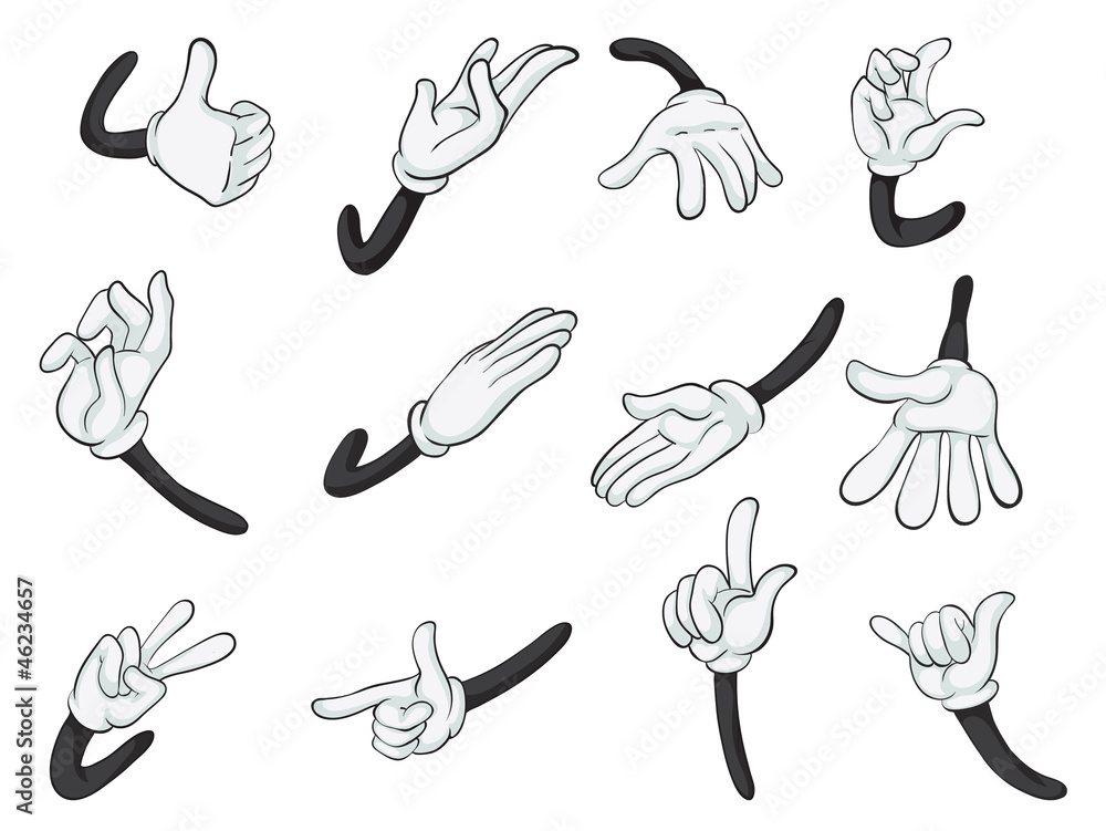 various hands