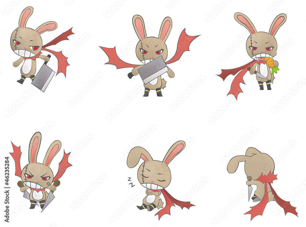 Assassin bunny icon collection Assassin bunny icon collection