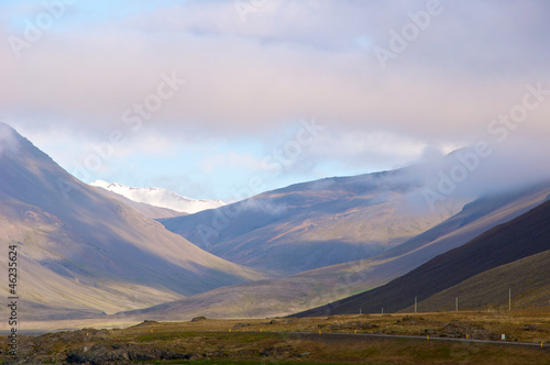 Iceland landscape panorama