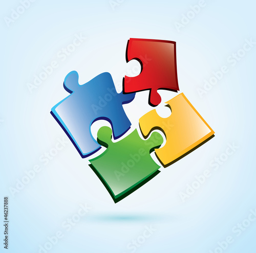 puzzle picies vector icon photo