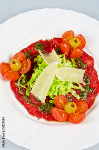Meat carpaccio