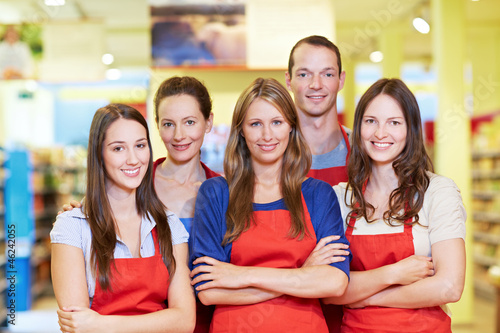 Starkes Supermarkt-Team photo