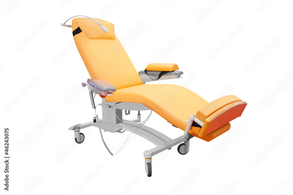 medical bed under the white background medical bed under the white background