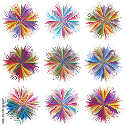 Floral vector symbols for business and marketing
