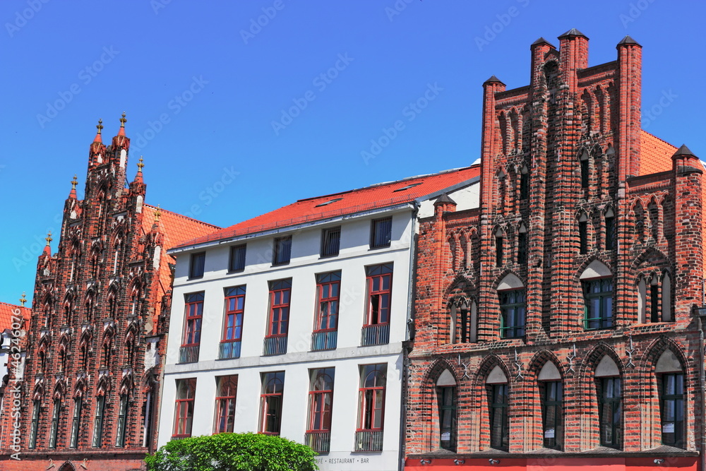 Fototapeta premium Greifswald Altstadthäuser