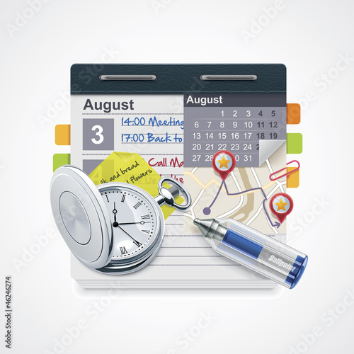 Vector personal organizer icon