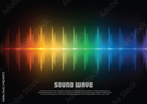 Music equalizer wave