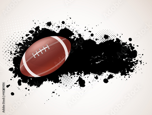 Grunge background with ball