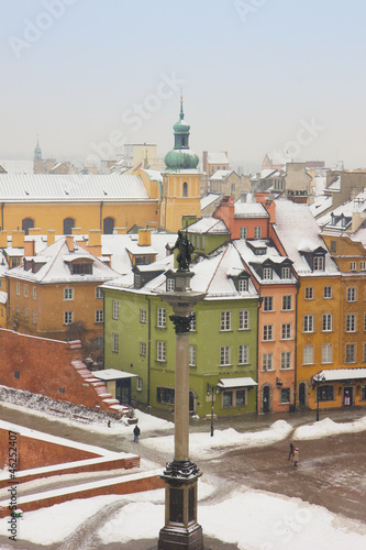winter in  Warsaw, Poland photo