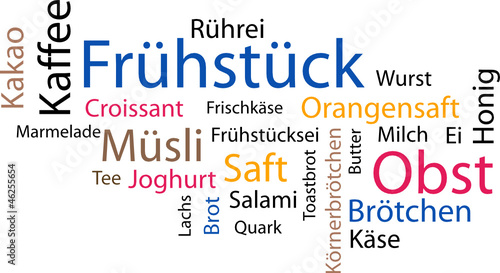Frühstück tag cloud