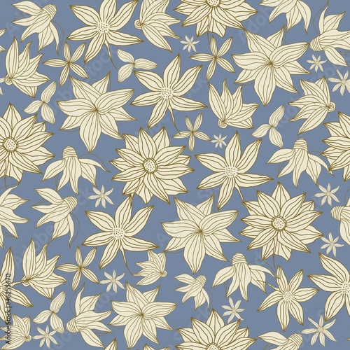 seamless floral pattern with flowers