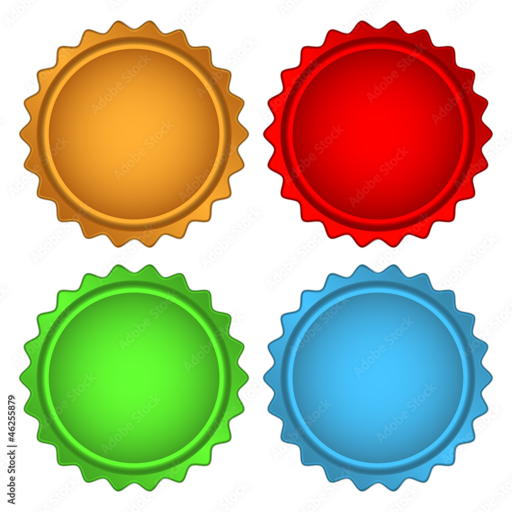 Set of Colorful Sample stickers Set of Colorful Sample stickers