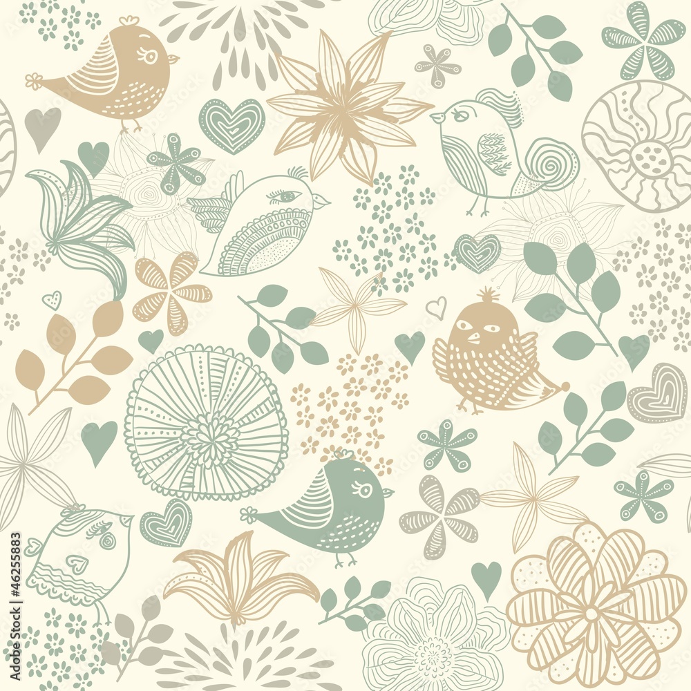 retro seamless floral pattern retro seamless floral pattern