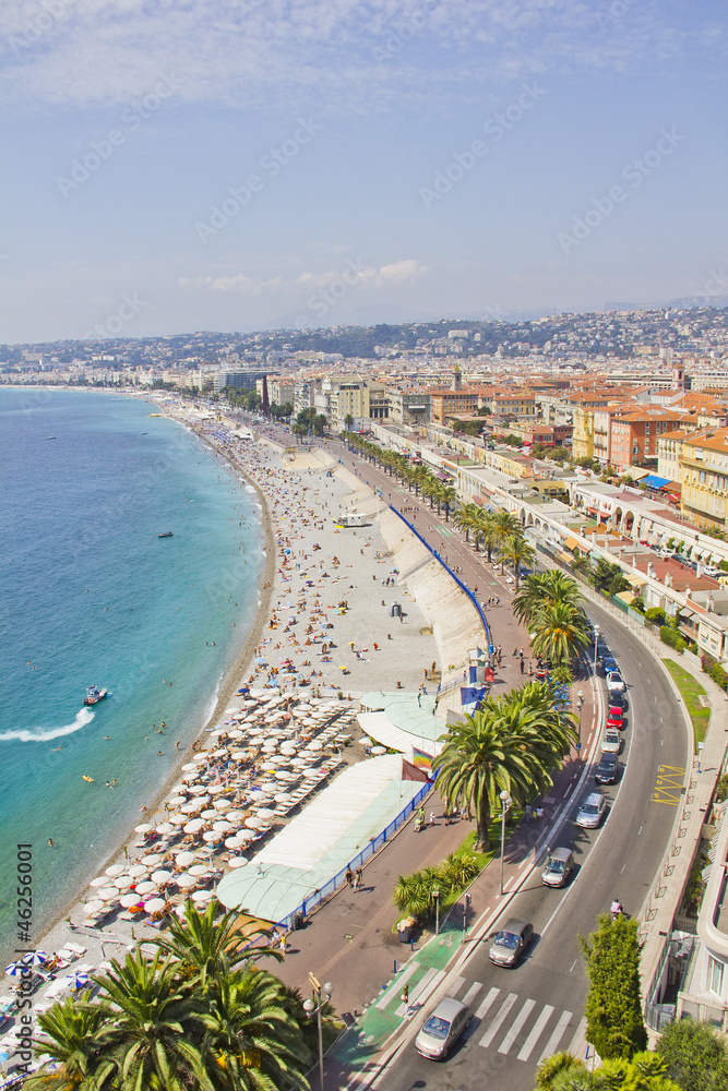Aerial view of Nice, French Riviera