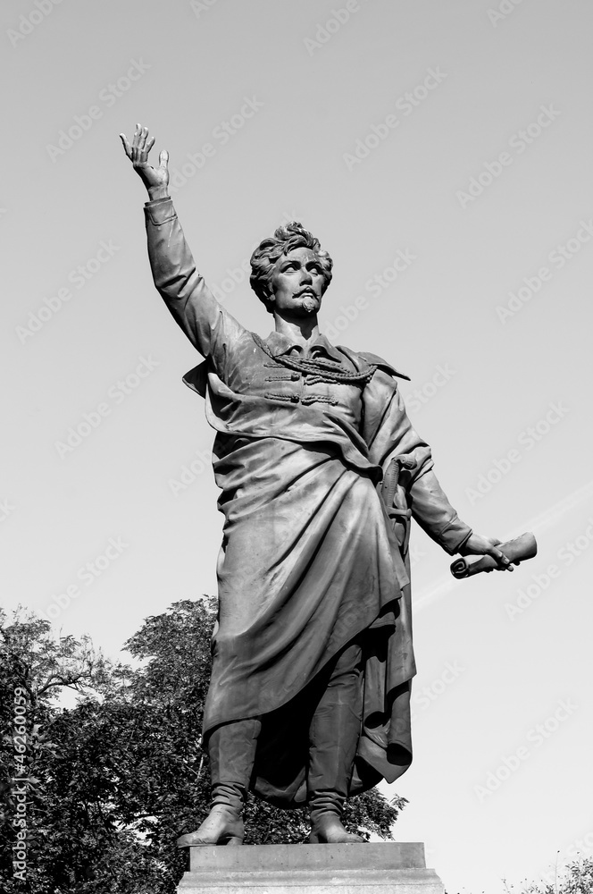 Sandor Petofi statue in Budapest Sandor Petofi statue in Budapest
