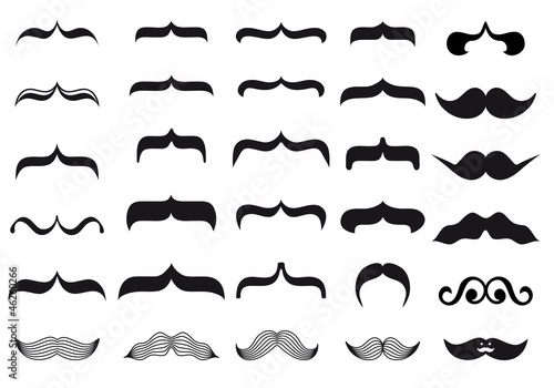 mustache designs, vector