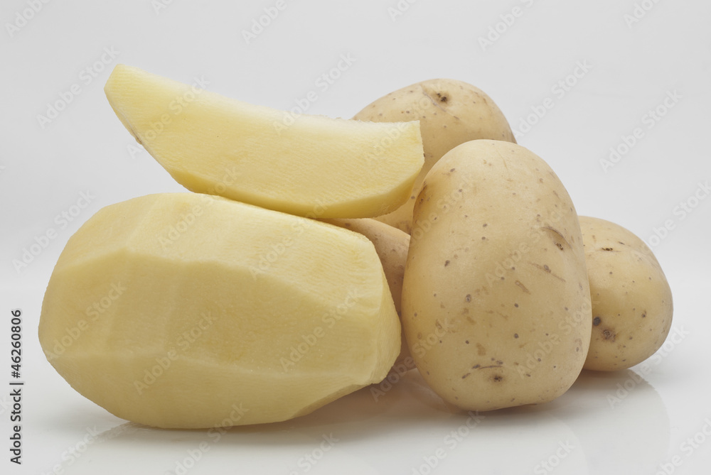 New potatoes isolated