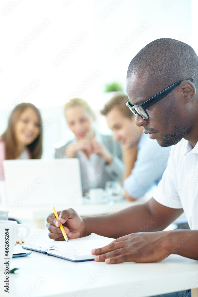 Studying man Studying man