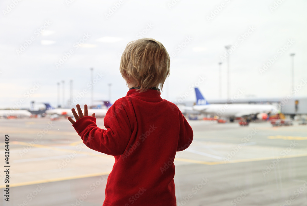 baby in the airport Stock Photo | Adobe Stock