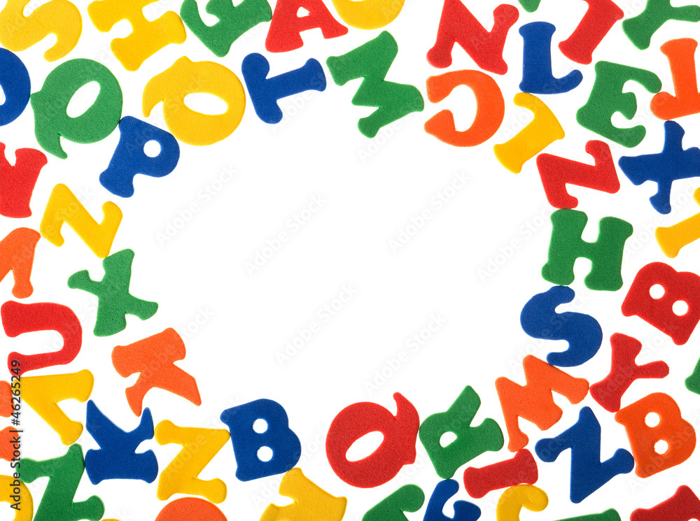 Abstract colorful letters Abstract colorful letters
