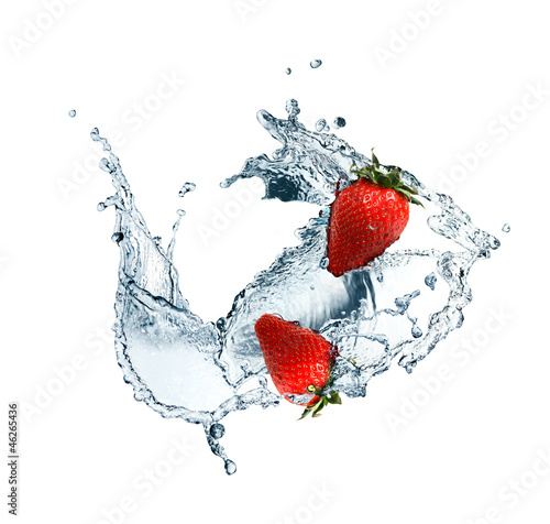 Strawberry In Water