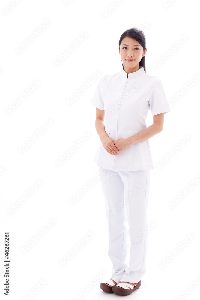 a your asian doctor on white background a your asian doctor on white background