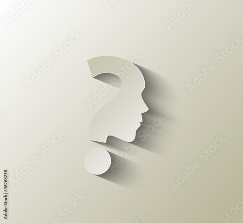 question mark icon, vector