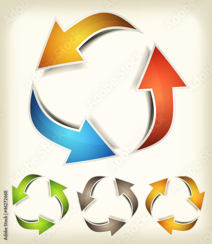 Vintage Recycle Arrows