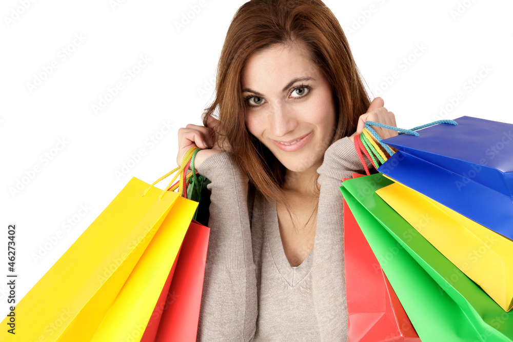 Frau beim Shoppen Frau beim Shoppen