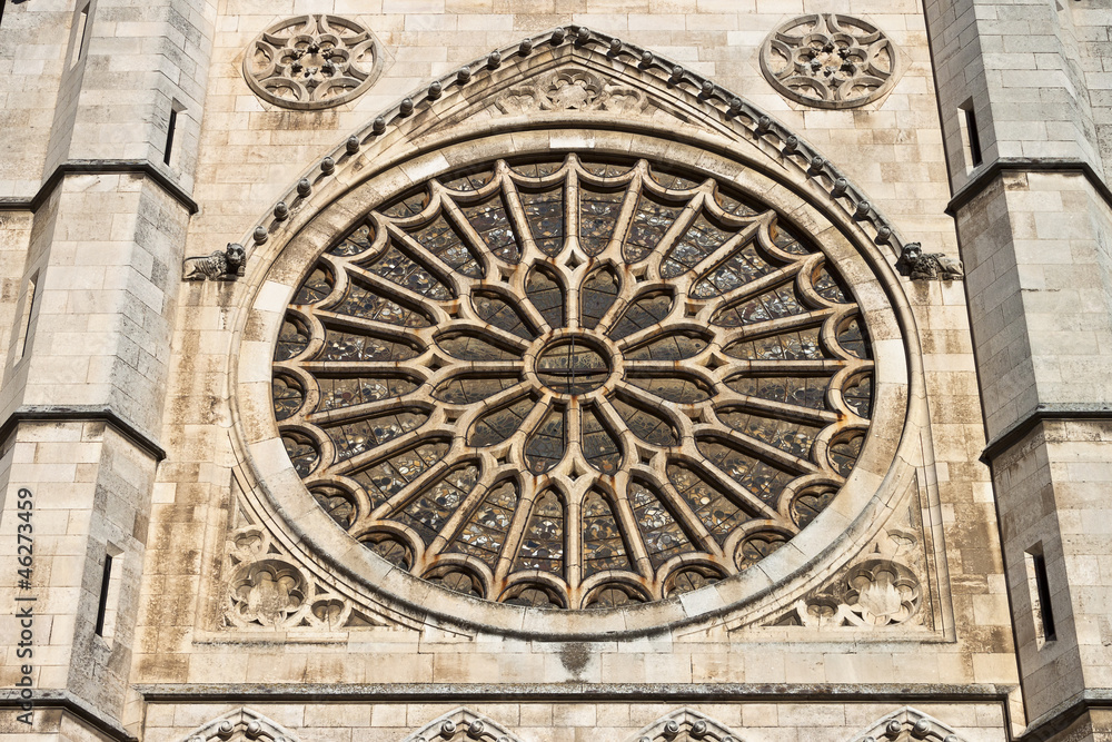 Rosetón catedral de León